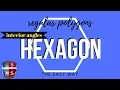 How to calculate the sum of interior angles of a hexagon