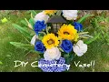 How to Make a DIY Cemetery Floral Arrangement Vase