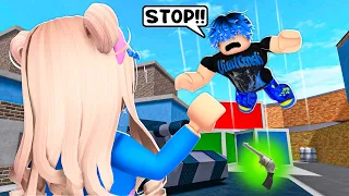 Trolling My EX BOYFRIEND With ADMIN COMMANDS In MM2...