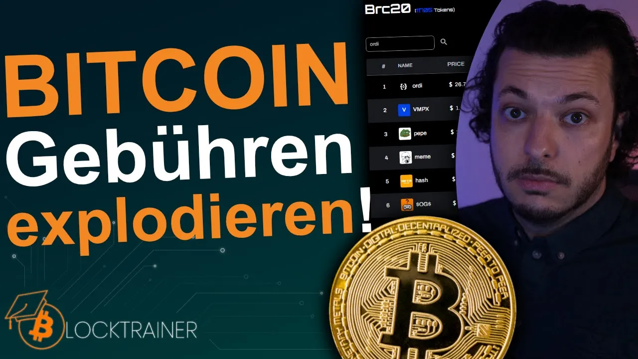 BITCOIN Gebühren explodieren!💥BRC20 Ordinals fluten BITCOIN Blockchain & Mempool!