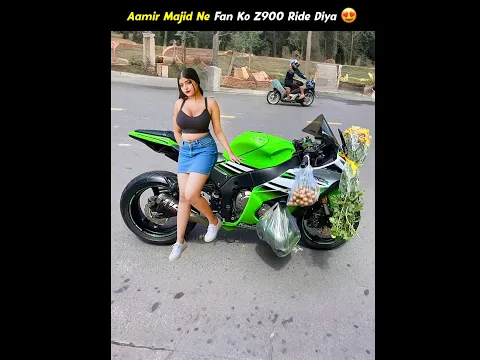 Aamir Majid Ne Fan Ko Ride Diya 😍 Superbike Z900 🔥 Police Without Helmet