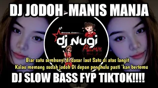 dj jodoh manis manja groub remix full bass viral tiktok cover by dj nugi 