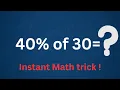 40 of 30 Forty percent of 30