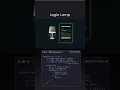 Animated Login Form with Lamp Effect HTML CSS Magic