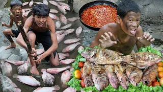 Download Primitive Technology - Cooking 10 Red Fish For Food At The Forest MP3