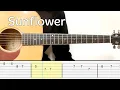 Post Malone - Sunflower Easy Guitar Tutorial Tabs