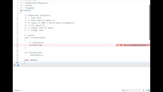 C Tutorial 8 If Condition