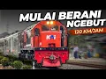 Lagu LOKOMOTIF MERAH SUMATERA MULAI BERANI NGEBUT !! Narik Kereta Api Logawa 120 km/jam