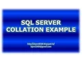 SQL Server Collation Example