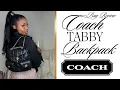 COACH QUILTED TABBY BACKPACK UNBOXING BAG REVIEW
