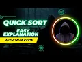 Quick Sort Implementation in java Using Recursion Interview Question Divide Conquer