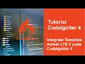 3 Tutorial Codeigniter 4 - Cara Integrasi Template AdminLTE 3 pada CodeIgniter 4 terbaru