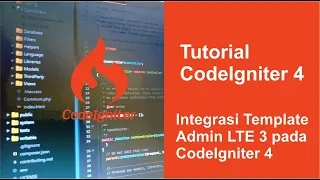 3 Tutorial Codeigniter 4 - Cara Integrasi Template AdminLTE 3 pada CodeIgniter 4 terbaru