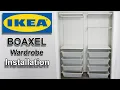 IKEA BOAXEL wall-mounted wardrobe DIY assembly and installation