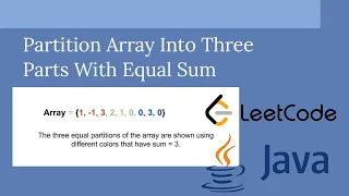 Partition Array Into Three Parts With Equal Sum
