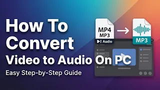 how to convert video to audio on pc mp4 to mp3 