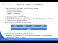3RD SEMESTER DATA STRUCTURE STRING PROCESSING PART-1