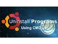 How to Uninstall software using cmd
