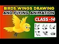 How to birds flying animation in Adobe animate cc Class - 14 animate cc tutorial cartoon birds story