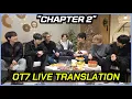 BTS OT7 Weverse Live: Chapter 2 and Year-End Thoughts (Full Translation \u0026 Reaction)