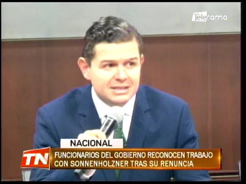 Funcionarios del gobierno reconocen trabajo con Sonnenholzner tras su renuncia
