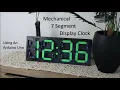 Mechanical 7 Segment Display Clock Using An Arduino 28 Servos