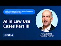 AI in Law Use Cases Part III AI in Law Exploring 30 Game Changing Use Cases