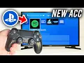 How To Make New PSN Account On PS4 - Full Guide