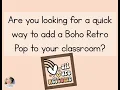 Retro Boho Classroom Decor