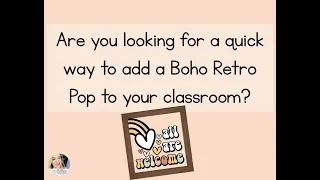 Retro Boho Classroom Decor