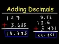 Adding Decimals - Tons of Examples