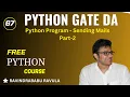 PYTHON Python Program - Sending Mails Part 2 Ravindrababu Ravula