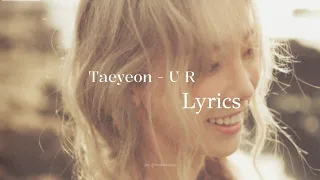 Download TAEYEON - U R Lyrics [Han|Rom|Eng] MP3