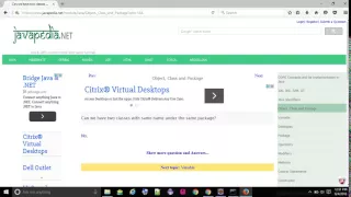 Can we have two classes with same name under the same package - javapedia net
