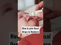 Download Lagu How to give Nasal Drops to Newborn Baby #newborn #shortsvideo #shortsfeed