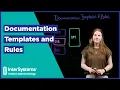 Documentation Templates and Rules