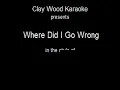 Crowe Boys  - Where Did I Go Wrong - clay wood karaoke