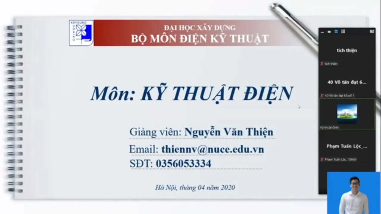 Outline Video 0.KỸ THUẬT ĐIỆN: Giới thiệu môn học