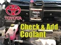 How to Check Add Coolant Level in Toyota Rav4 2013-2016