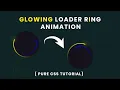 Glowing Loading Animation Circle Loading Animation Using Only HTML5 CSS3 Code4Education 2020
