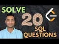Solve 20 Leetcode SQL Medium in 2 hours SQL Interview Practice