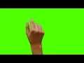 Green Screen Hand Tap and wipe FREE USE