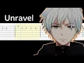 Download Lagu Tokyo Ghoul Opening - Unravel (Easy Guitar Tabs Tutorial)