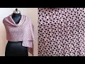Crochet Lace Shawl Tutorial One Row Repeat Pattern