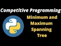Competitive Programming spanning tree algorithm coding basic Python tutorial