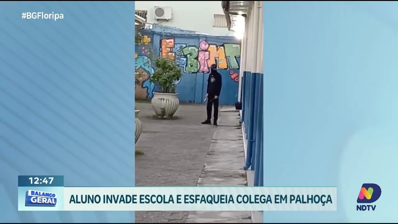 Aluno com faca ataca colegas em escola de Palhoça