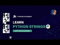 Python string functions and their usage