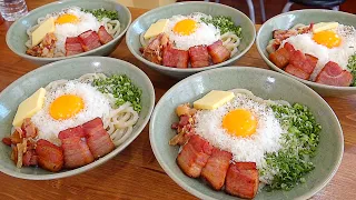 600 bowls sold out every day?! Amazing Japanese Udon with Unlimited Noodle Refills