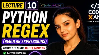Python Regex Regular Expressions Tutorial in Hindi Pattern Matching re Module Lecture 10