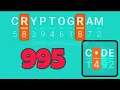 CRYPTOGRAM 995